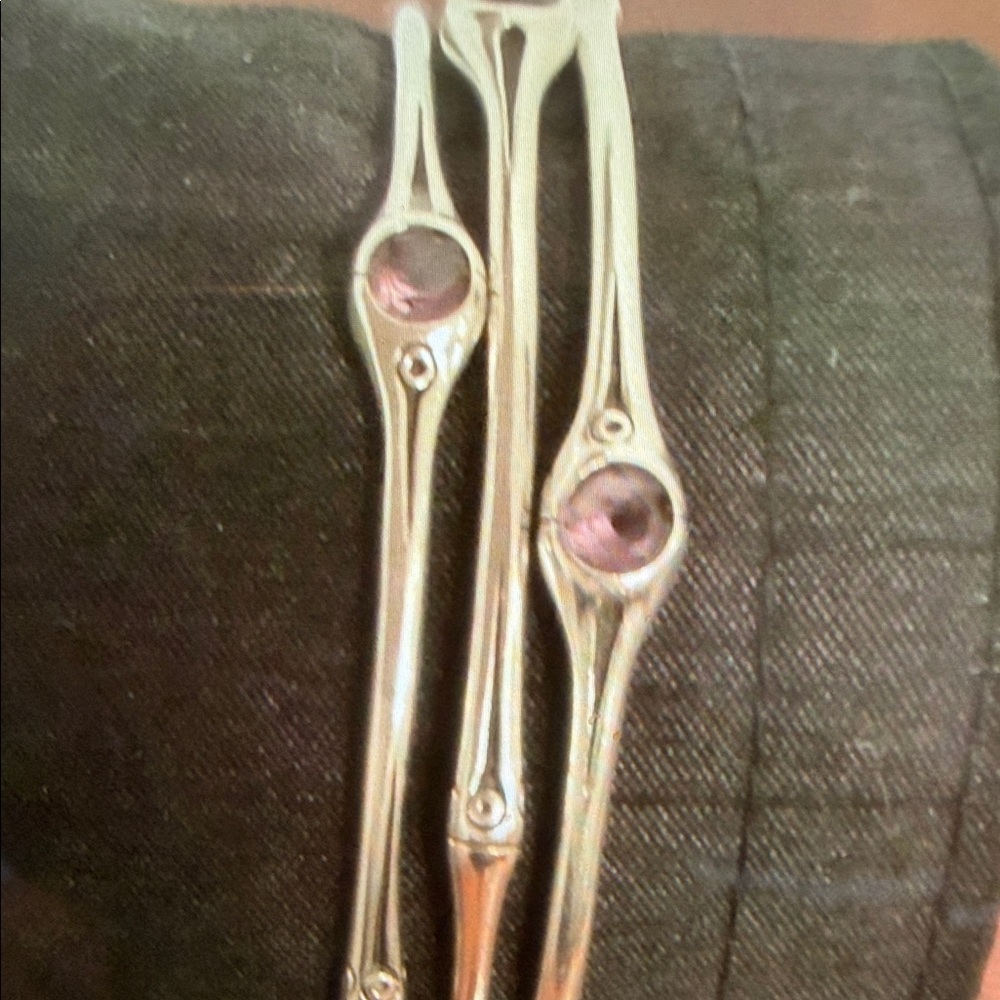 John Hardy Silver Bracelet with Purple Gem Accents